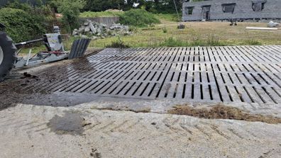 Concrete slats