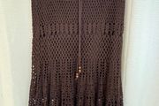 Crochet Brown Skirt