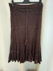 Crochet Brown Skirt