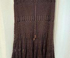Crochet Brown Skirt