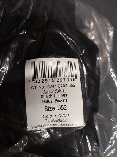 Snickers 6241 AllroundWork Stretch Work Trousers NEW  size 52 W36/L32