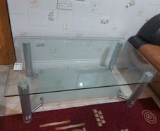 Tea table luxurious glass table