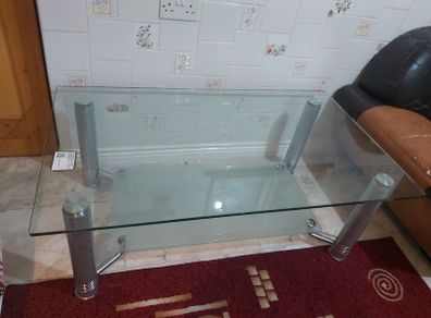 Tea table luxurious glass table