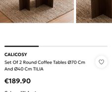 Set of 2 Round Coffee Tables