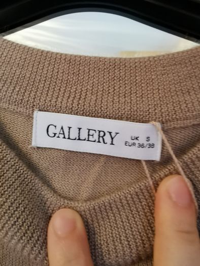 BNWT - GALLERY camel merino blend cardigan UK 10