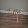 glass top nest of tables Image 2