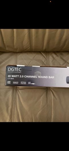 DGTec CY-08 40 W Bluetooth Device Streaming Wall Mountable 2.0 Channel Soundbar with Remote Control - Black