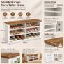 Shoe Storage Bench with Adjustable Shelves 12 to 15 Pairs Image 2