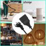 Extension Cable 90 Degree Euro Plug Short, Extension Cable Type C Plug Euro Plug on Type C Euro, 2.5A 250V for TV, Computer, Monitor, Projector, Household Appliances 3M Image 4
