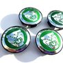 4 x GREEN 58mm - 59mm JAGUAR C2D47107 wheel center caps F XF XJ XKR S type X type XJ8 XK8 Image 9