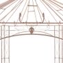 Garden Pavilion Antique Brown 4 m Iron Image 3