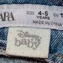 Zara Mickey Mouse Denim Dungaree Dress [4-5 years 110cm] Image 2