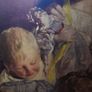 Stunning antique oleoghraph in heavy frame,family portrait of Rudolf von Arthaber Image 2