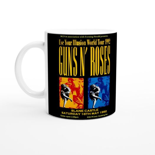 Guns n Roses Slane Castle 1992 Ceramic 11oz mug