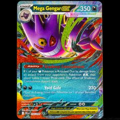 Mega Gengar EX 056/094 Half Art Double Rare Holo Phantasmal Flames Mega Evolution Pokemon Card