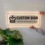 Custom Acrylic Wall Signs - LED Backlit or Clear Gold Lettering, Any Logo Image 2