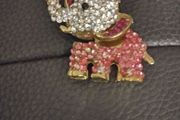 Elephant rhinestone keyring or can put it on handbag