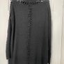 All Saints Oversized Jumper with Lace Detail - Grey Image 2