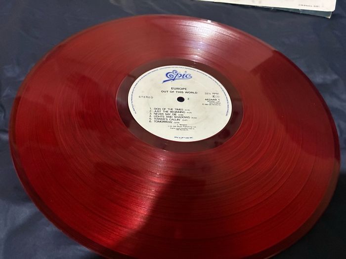 Europe red record vinyl LP