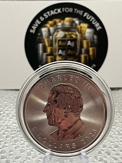 1oz Fine 9999 Silver Bullion Maple 2026 Coin.