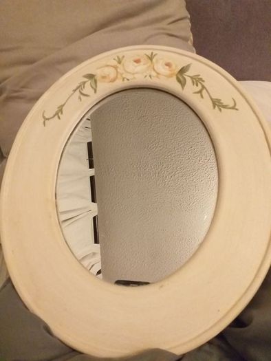 handpainted oval  mirror