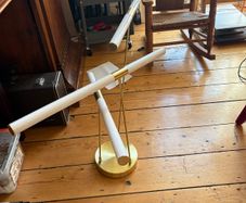 Habitat Hutton ceiling light in white & brass