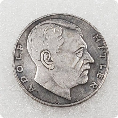 Ww2 Mark German Coin  Hitler Luftwaffe Swastika Nazi Warplane  Reichsmark