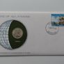 Bermuda 1973 Coin Stamp cover Brilliant UNC Image 2