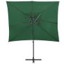 Cantilever Umbrella with Double Top Green 250x250 cm Image 4