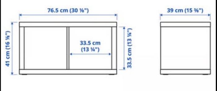 KALLAX Shelving unit, white, 77x41 cm