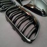 BMW E92 E93 Lci Black Kidney Grilles & Mirror Covers Set Brand New Image 8