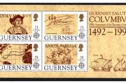 1992 Guernsey Europa: 500th Anniversary of Discovery of America by Columbus Commemorative Stamps Miniature Sheet Mint Never Hinged (MNH)