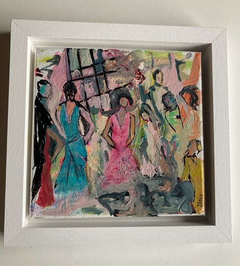 Original Figurative Painting Framed Gift Contemporary Art Irish Art