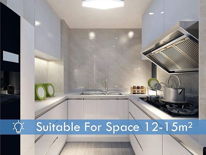 Ceiling Light 36W LED Ceiling Lights Natural White 23cm Indoor Square Ceiling Lamp for Bedroom Kitchen Hallway Office Dining Room (FREE POSTAGE)
