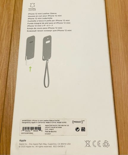 Genuine Apple iPhone mini leather cover