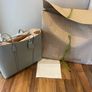 Tory Burch Perry Tote Light Granite Brand New Image 5