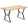Dining Table 140x80x76 cm Solid Mango Wood Image 9
