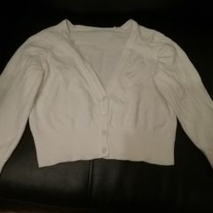 Girls White Cardigan