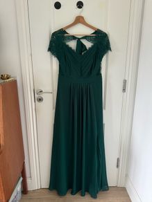 Bridesmaid dress forest green