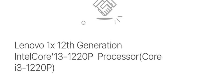 Lenovo 1x 12th Generation IntelCore'13-1220P Processor(Core