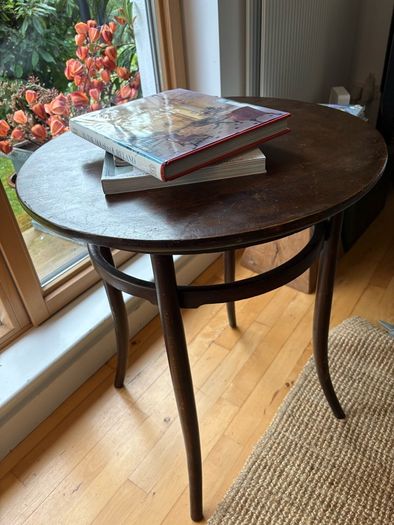 Original THONET FISCHEL bentwood circular table 1920/30 s