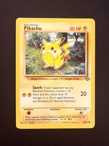 Vintage Pokemon Card Pikachu 60/64 Jungle Set WOTC 1999