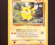 Vintage Pokemon Card Pikachu 60/64 Jungle Set WOTC 1999