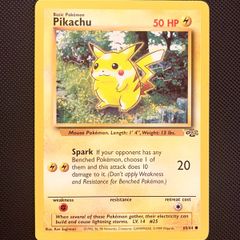 Vintage Pokemon Card Pikachu 60/64 Jungle Set WOTC 1999