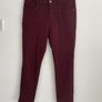 jeans burgundy straight leg jeans size 10 Image 2