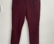 jeans burgundy straight leg jeans size 10