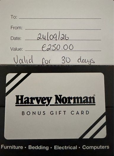 Harvey Norman 250 EUR Gift Card