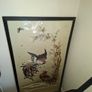 3 Large Antique Chinese Handmade Silk Embroidery of Roosters among Bamboo. These are likely from the 19th or early 20th century, often referred to as Qing Dynasty or Meiji era Ideal for Home or Stage Movie Props Image 3