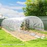 6 X 10m Heavy Duty (150um/6mil) Polypropylene Greenhouse Cover Replacement, UV Resistant Waterproof Plastic Polytunnel Cover, Clear Image 2