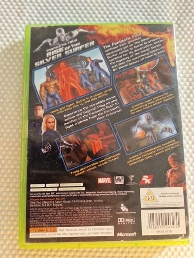 Fantastic Four Rise of the Silver Surfer Xbox 360 Games Original Games Original